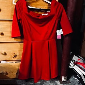 Red just fab dress tags on